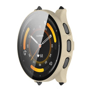 Compatible with Garmin Venu 3 ENKAY Hat-Prince Full Coverage PC + Tempered Glass Film Integrated Watch Case(Ivory White)