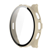 Compatible with Garmin Venu 3 ENKAY Hat-Prince Full Coverage PC + Tempered Glass Film Integrated Watch Case(Ivory White)
