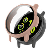 Compatible with Garmin Active 5 ENKAY Hat-Prince Full Coverage PC + Tempered Glass Film Integrated Watch Case(Pink)