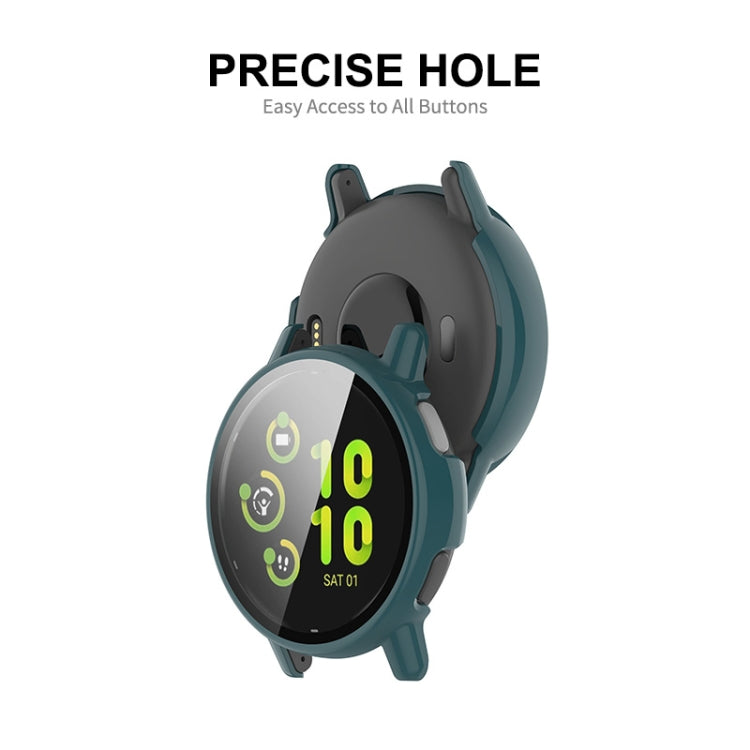 Compatible with Garmin Active 5 ENKAY Hat-Prince Full Coverage PC + Tempered Glass Film Integrated Watch Case(Ivory White)