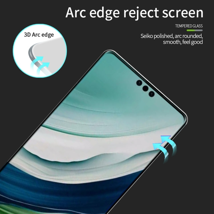For Huawei Mate 60 Pro PINWUYO 9H 3D Hot Bending Tempered Glass Film(Black)