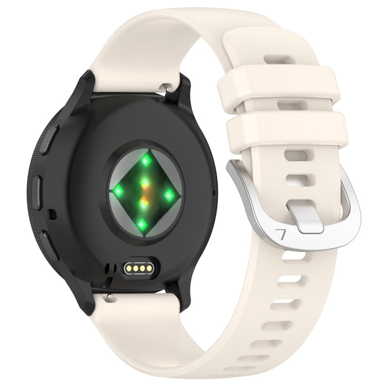 Compatible with Garmin Venu 3S Liquid Glossy Silver Buckle Silicone Watch Band(Stralight)