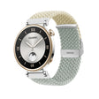 For Huawei Watch GT4 41mm Integrated Buckle Braided Nylon Watch Band(Starlight+Light Grey) - Watch Bands by PMC TechLife | Online Shopping South Africa | PMC TechLife