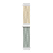 For Huawei Watch GT4 41mm Integrated Buckle Braided Nylon Watch Band(Starlight+Light Grey)