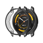 Compatible with Garmin Venu 3S ENKAY Hat-Prince Full Coverage Electroplated TPU Watch Case with Screen Protection(Black)
