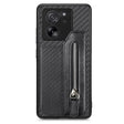 For Xiaomi 13T / 13T Pro Carbon Fiber Flip Zipper Wallet Phone Case(Black) - free shipping - PMC TechLife - Order now!