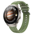 For Huawei Watch 4 Pro Tire Pattern Silver Buckle Silicone Watch Band(Green) - Watch Bands by PMC TechLife | Online Shopping South Africa | PMC TechLife