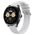 For Huawei Watch GT3 SE / Watch Buds Tire Pattern Silver Buckle Silicone Watch Band(White) - Watch Bands by PMC TechLife | Online Shopping South Africa | PMC TechLife