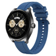 For Huawei Watch GT3 SE / Watch Buds Tire Pattern Silver Buckle Silicone Watch Band(Blue) - Watch Bands by PMC TechLife | Online Shopping South Africa | PMC TechLife