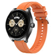 For Huawei Watch GT3 SE / Watch Buds Tire Pattern Silver Buckle Silicone Watch Band(Orange) - Watch Bands by PMC TechLife | Online Shopping South Africa | PMC TechLife