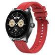 For Huawei Watch GT3 SE / Watch Buds Tire Pattern Silver Buckle Silicone Watch Band(Red) - free shipping - PMC TechLife - Order now!
