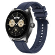 For Huawei Watch GT3 SE / Watch Buds Tire Pattern Silver Buckle Silicone Watch Band(Midnight Blue) - Watch Bands by PMC TechLife | Online Shopping South Africa | PMC TechLife