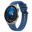 For Huawei Watch GT3 Pro 46mm Tire Pattern Silver Buckle Silicone Watch Band(Blue) - Watch Bands by PMC TechLife | Online Shopping South Africa | PMC TechLife
