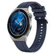 For Huawei Watch GT3 Pro 46mm Tire Pattern Silver Buckle Silicone Watch Band(Midnight Blue) - Watch Bands by PMC TechLife | Online Shopping South Africa | PMC TechLife