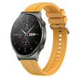 For Huawei Watch GT2 Pro / GT 2e / GT2 46mm Tire Pattern Silver Buckle Silicone Watch Band(Yellow) - free shipping - PMC TechLife - Order now!
