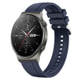 For Huawei Watch GT2 Pro / GT 2e / GT2 46mm Tire Pattern Silver Buckle Silicone Watch Band(Midnight Blue) - Watch Bands by PMC TechLife | Online Shopping South Africa | PMC TechLife