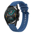 For Huawei Watch GT 42mm / 46mm Tire Pattern Silver Buckle Silicone Watch Band(Blue) - Watch Bands by PMC TechLife | Online Shopping South Africa | PMC TechLife