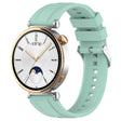 For Huawei Watch GT4 41mm Official Steps Style Silver Buckle Silicone Watch Band(Green) - free shipping - PMC TechLife - Order now!