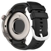 For Amazfit Balance A2286 Vertical Texture Silicone Watch Band(Black)