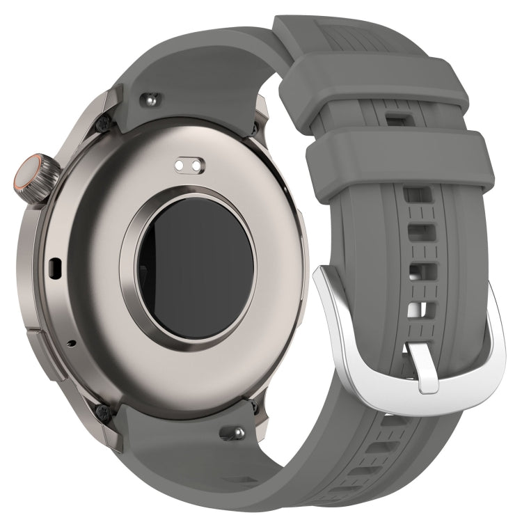 For Amazfit Balance A2286 Vertical Texture Silicone Watch Band(Dark Grey)