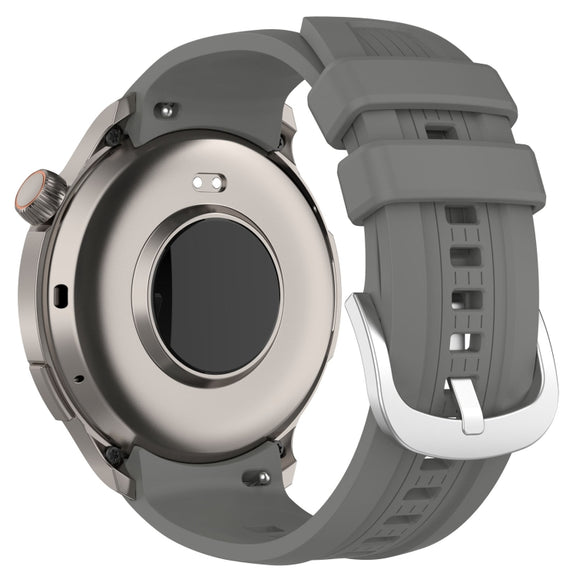 For Amazfit Balance A2286 Vertical Texture Silicone Watch Band(Dark Grey)