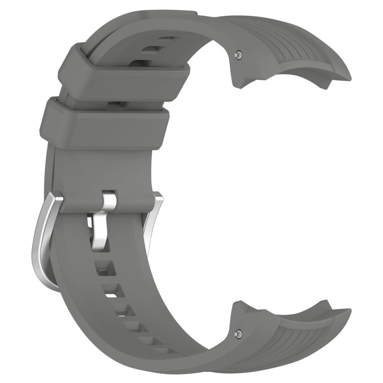 For Amazfit Balance A2286 Vertical Texture Silicone Watch Band(Dark Grey)