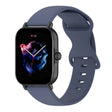 For Amazfit Active L Butterfly 8-shaped Buckle Silicone Watch Band(Blue Grey) - Watch Bands by PMC TechLife | Online Shopping South Africa | PMC TechLife