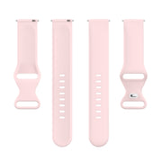 For Amazfit Active S Butterfly 8-shaped Buckle Silicone Watch Band(Rose Pink)