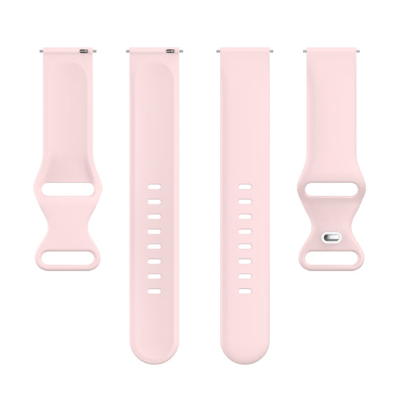 For Amazfit Active S Butterfly 8-shaped Buckle Silicone Watch Band(Rose Pink)