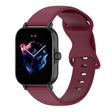 For Amazfit Active S Butterfly 8-shaped Buckle Silicone Watch Band(Wine) - Watch Bands by PMC TechLife | Online Shopping South Africa | PMC TechLife