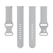 For Amazfit Active S Butterfly 8-shaped Buckle Silicone Watch Band(Grey)