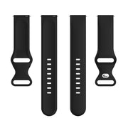 For Amazfit Active S Butterfly 8-shaped Buckle Silicone Watch Band(Black)