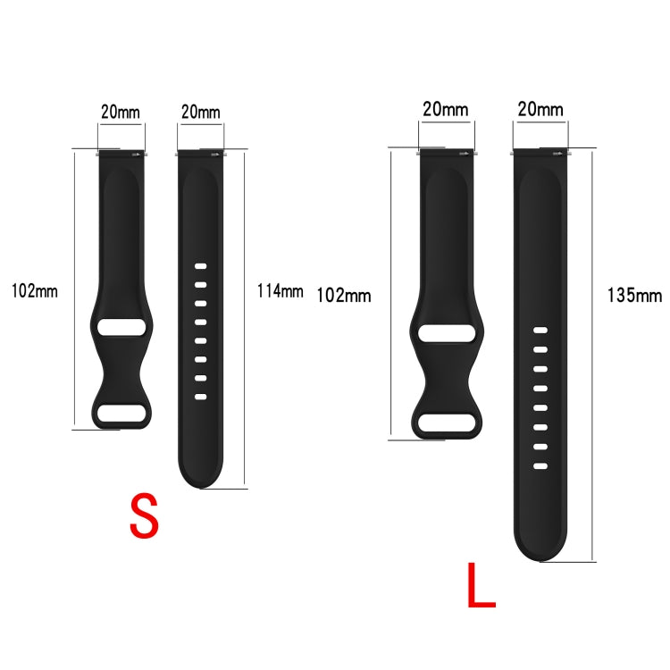 For Amazfit Active S Butterfly 8-shaped Buckle Silicone Watch Band(White)