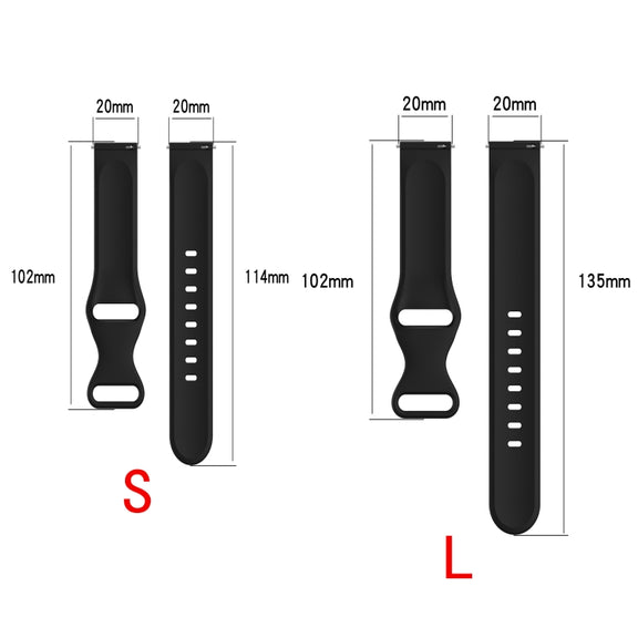 For Amazfit Active S Butterfly 8-shaped Buckle Silicone Watch Band(White)