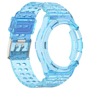 For Samsung Galaxy Watch6 Classic 43mm  R950 Glacier TPU Integrated Watch Band(Blue)