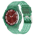For Samsung Galaxy Watch6 Classic 43mm  R950 Glacier TPU Integrated Watch Band(Green) - Watch Bands by PMC TechLife | Online Shopping South Africa | PMC TechLife