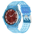 For Samsung Galaxy Watch6 Classic 47mm  R960 Glacier TPU Integrated Watch Band(Blue) - Watch Bands by PMC TechLife | Online Shopping South Africa | PMC TechLife