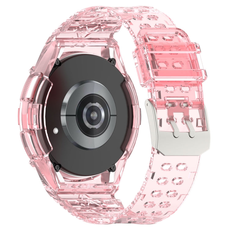 For Samsung Galaxy Watch6 Classic 47mm  R960 Glacier TPU Integrated Watch Band(Pink)