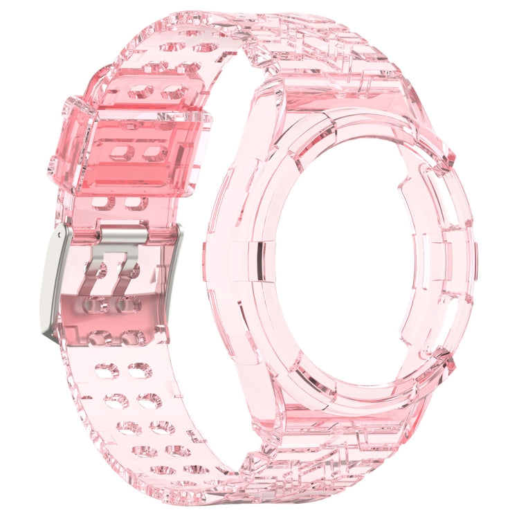 For Samsung Galaxy Watch6 Classic 47mm  R960 Glacier TPU Integrated Watch Band(Pink)
