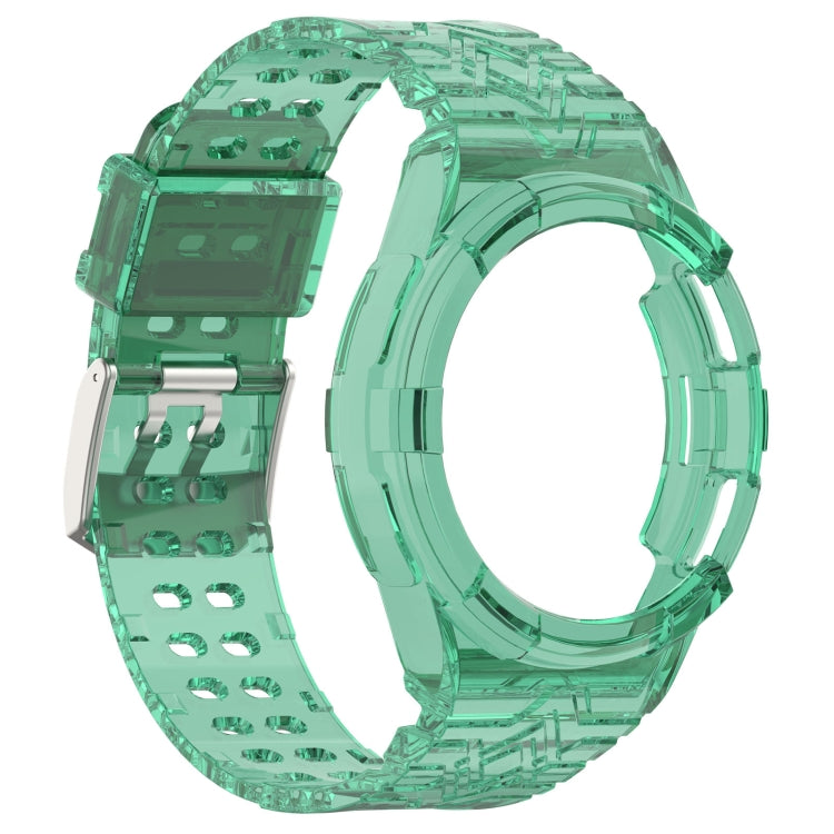 For Samsung Galaxy Watch6 Classic 47mm  R960 Glacier TPU Integrated Watch Band(Green)