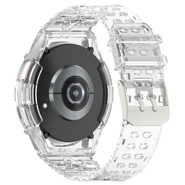 For Samsung Galaxy Watch6 Classic 47mm  R960 Glacier TPU Integrated Watch Band(Transparent)