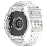 For Samsung Galaxy Watch6 Classic 47mm  R960 Glacier TPU Integrated Watch Band(Transparent)