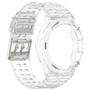 For Samsung Galaxy Watch6 Classic 47mm  R960 Glacier TPU Integrated Watch Band(Transparent)