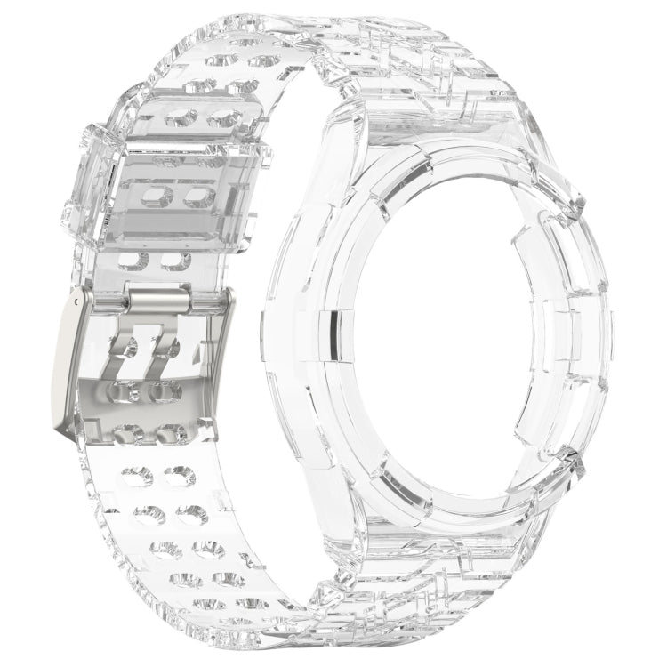For Samsung Galaxy Watch6 Classic 47mm  R960 Glacier TPU Integrated Watch Band(Transparent)