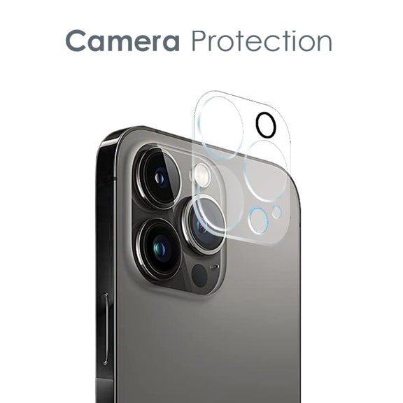 For iPhone 12 Pro Max NORTHJO 3 in 1 TPU Phone Case with Screen Film and Lens Film(Clear)