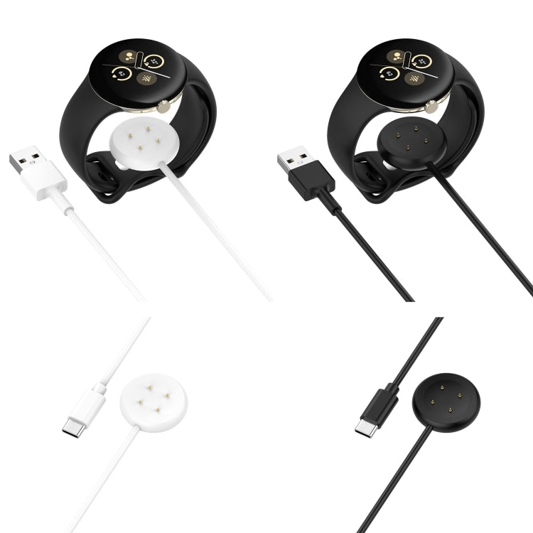 For Google Pixel Watch 2 USB Interface Smart Watch Charging Cable, Length: 1m(White)