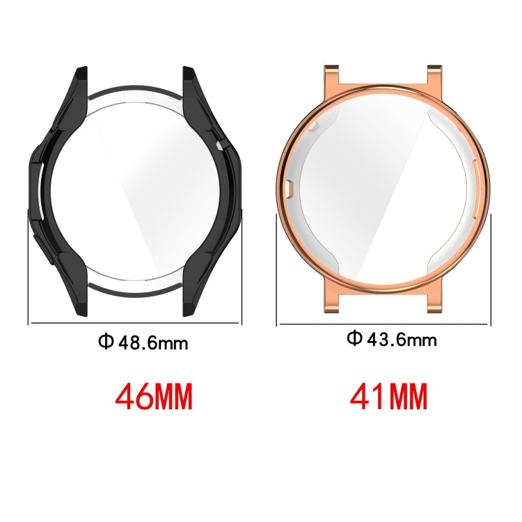 For Huawei Watch GT4 46mm Full Coverage TPU Electroplated Watch Protective Case(Rose Gold)