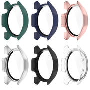 For Huawei Watch GT 4 46mm PC + Tempered Glass Integrated Watch Protective Case with Graduated Dial(Midnight Blue)