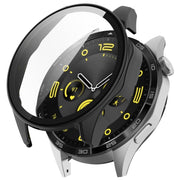 For Honor Watch 4 Pro PC+Tempered Glass Integrated Smart Watch Case(Black)