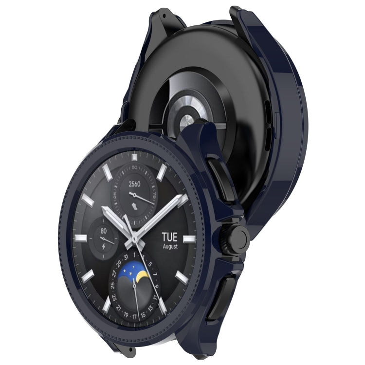 For Xiaomi Watch 2 Pro PC + Tempered Glass Integrated Smart Watch Case(Blue)